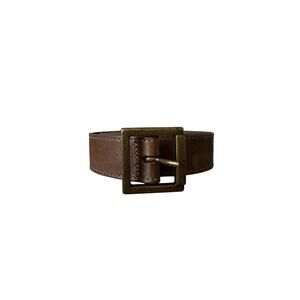 Jenni Kayne Brown Leather Belt with Gold Hardware Size Medium/Large